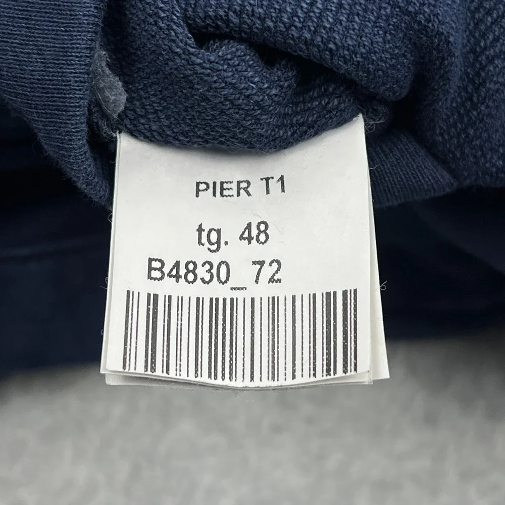 THE GIGI Blazer Mens 48 Navy Blue Jersey Knit Unstructured Made in Italy Pier T1